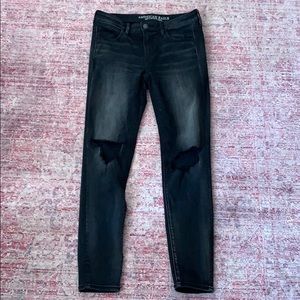Black American Eagle Stretchy Skinny Jeans